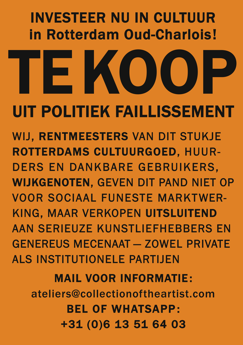 TE KOOP ATELIERS